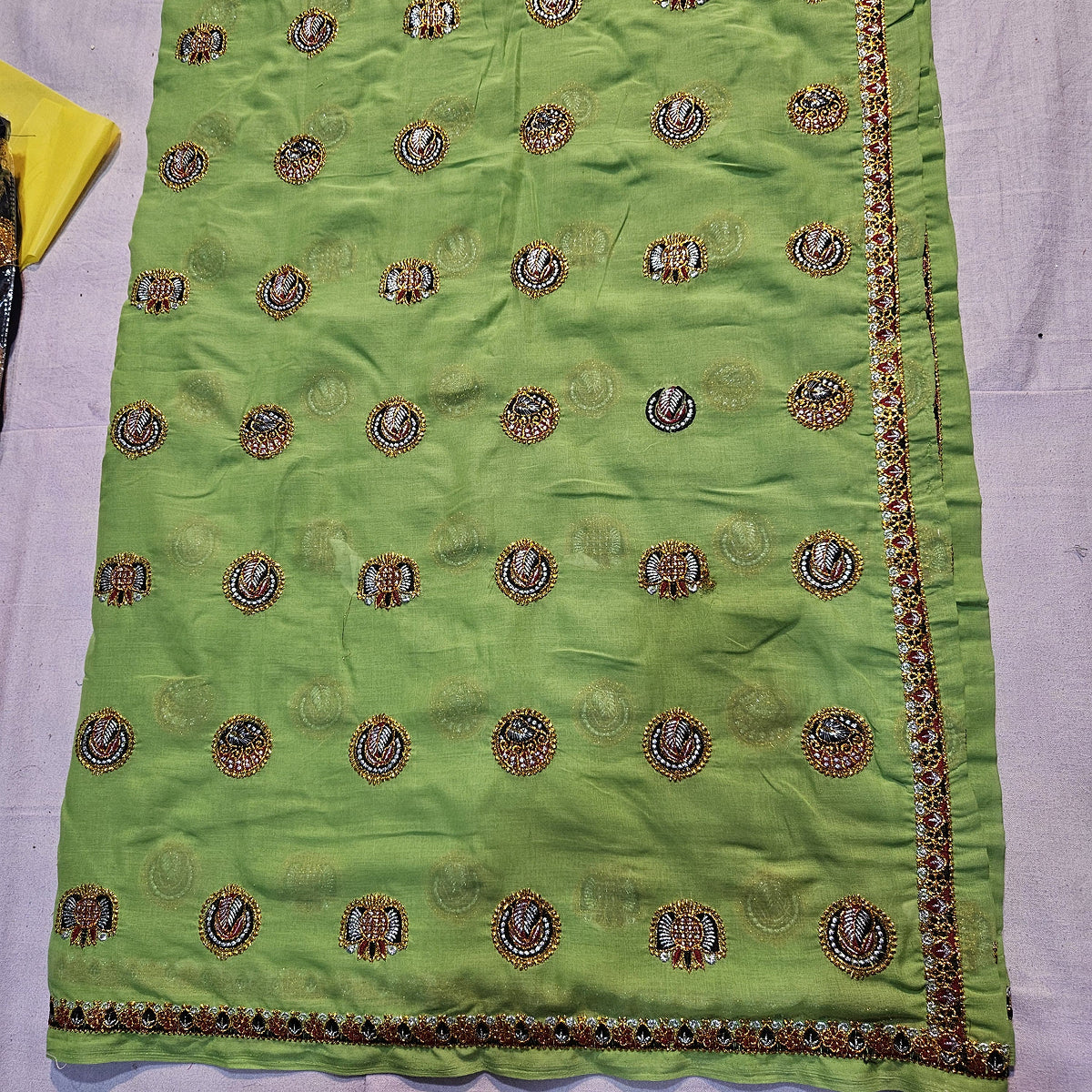 Rajasthani Meenawati Lehenga Choli with Mehandi Color Lugdi – Traditional Ethnic Wedding & Festive Wear