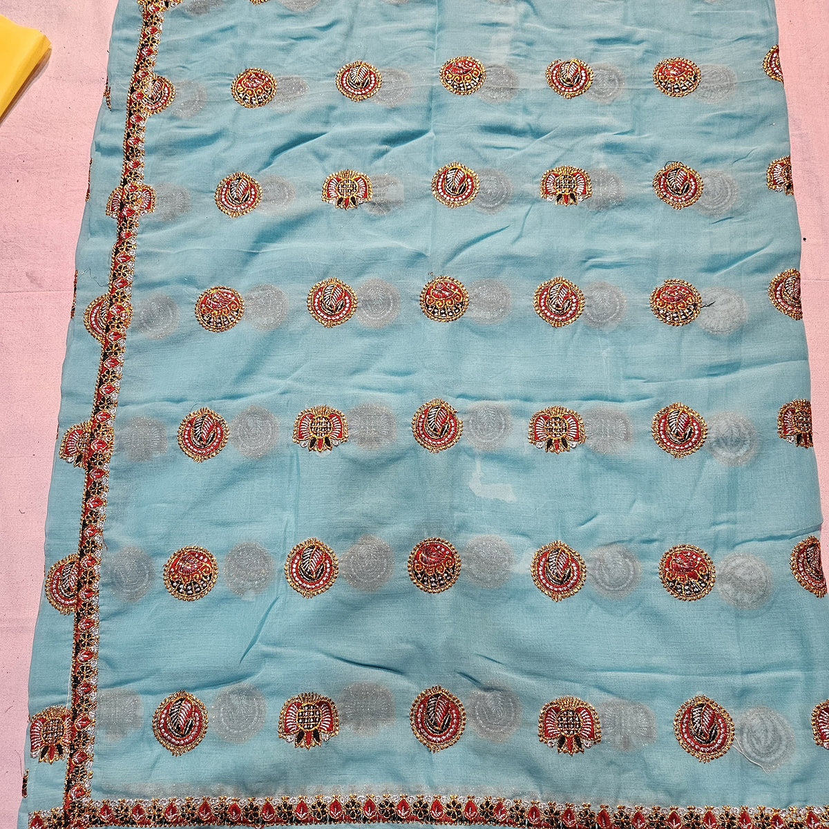 Rajasthani Meenawati Lehenga Choli for Women with Sky Blue Lugdi Lugdi – Traditional Ethnic Wedding & Festive Ghagra Choli