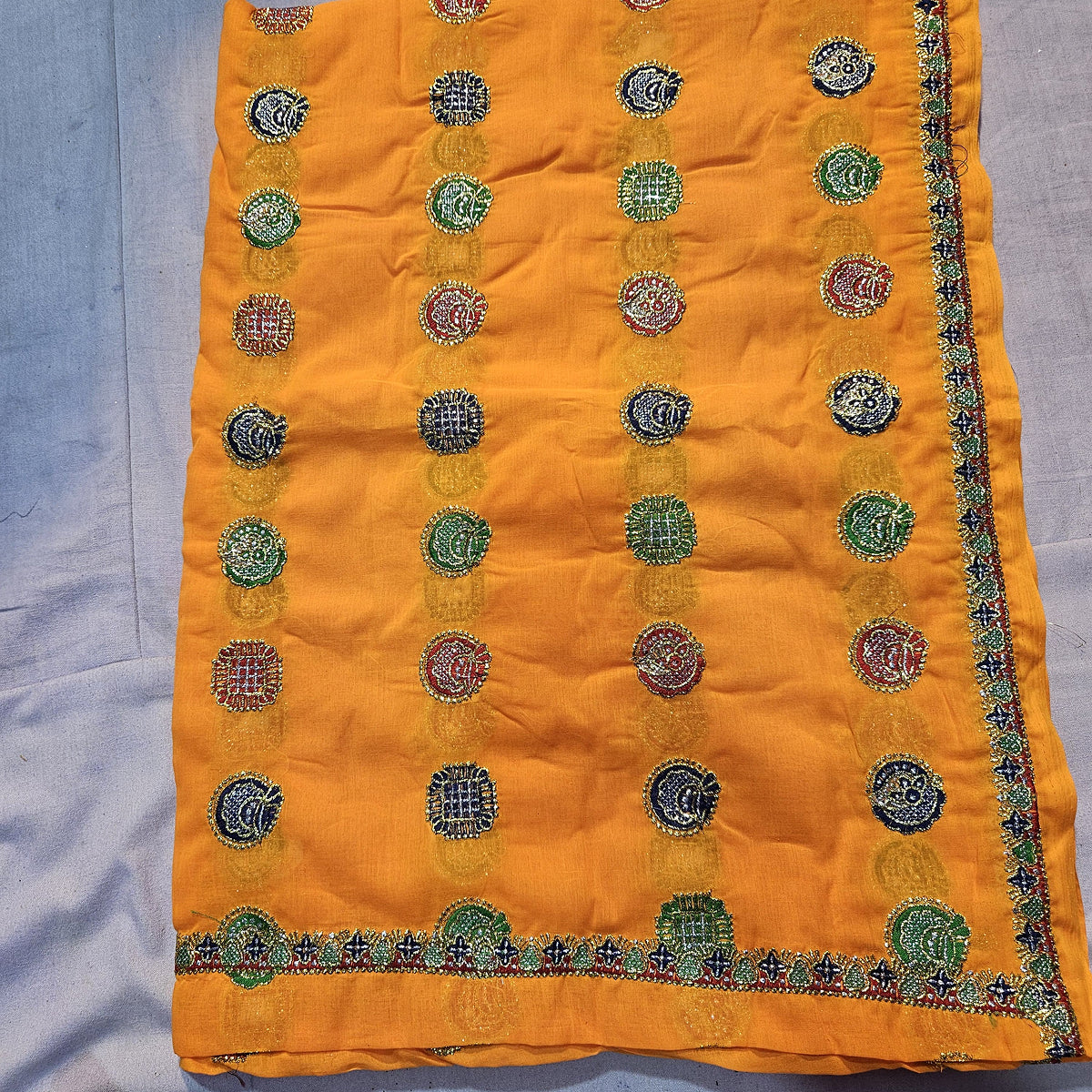 Ethnic Lehenga Choli with Yellow Lugdi – Rajasthani Meenawati Style