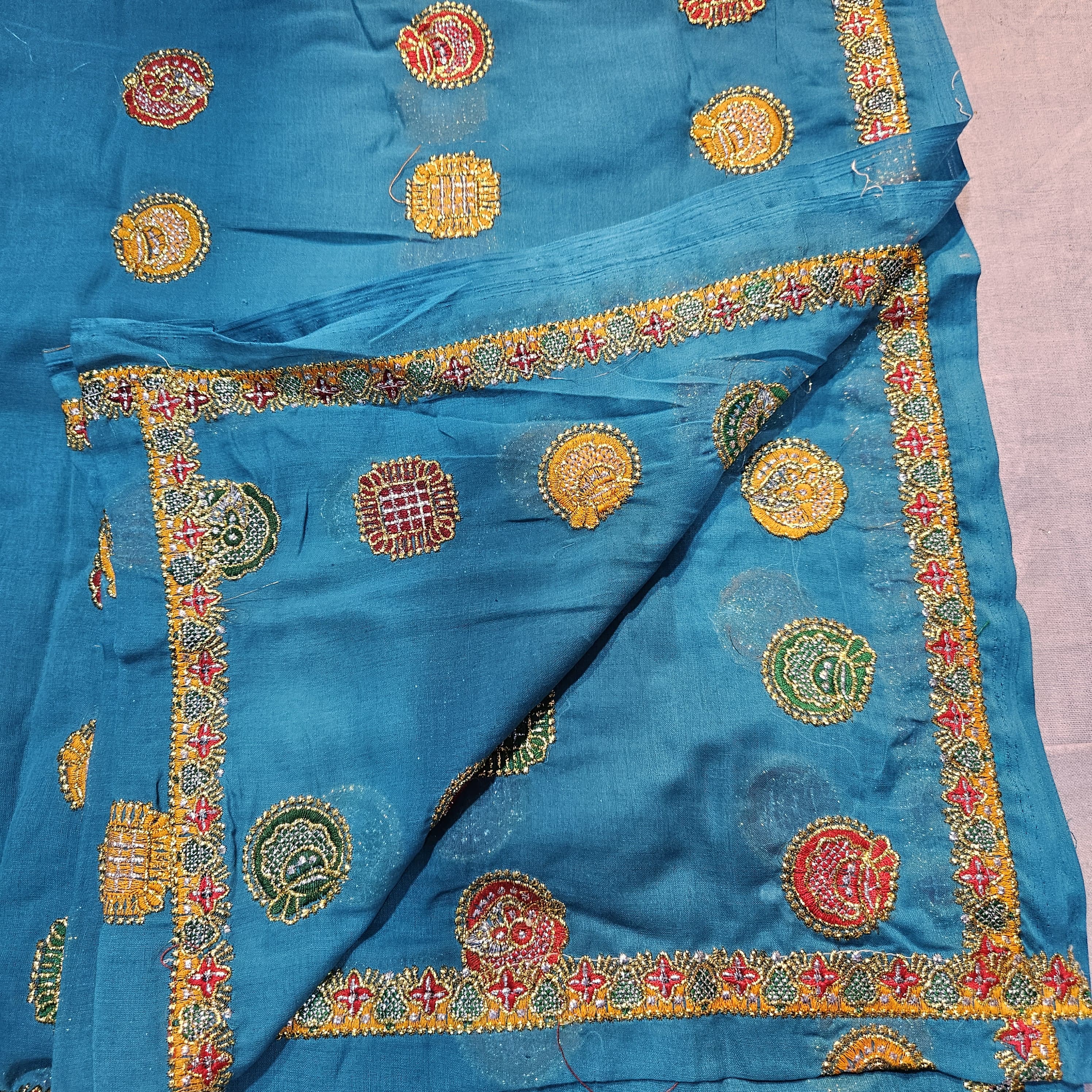 Traditional Meenawati Ghagra Choli – Dark Teal Green Lugdi, Rajasthani Ethnic Wear
