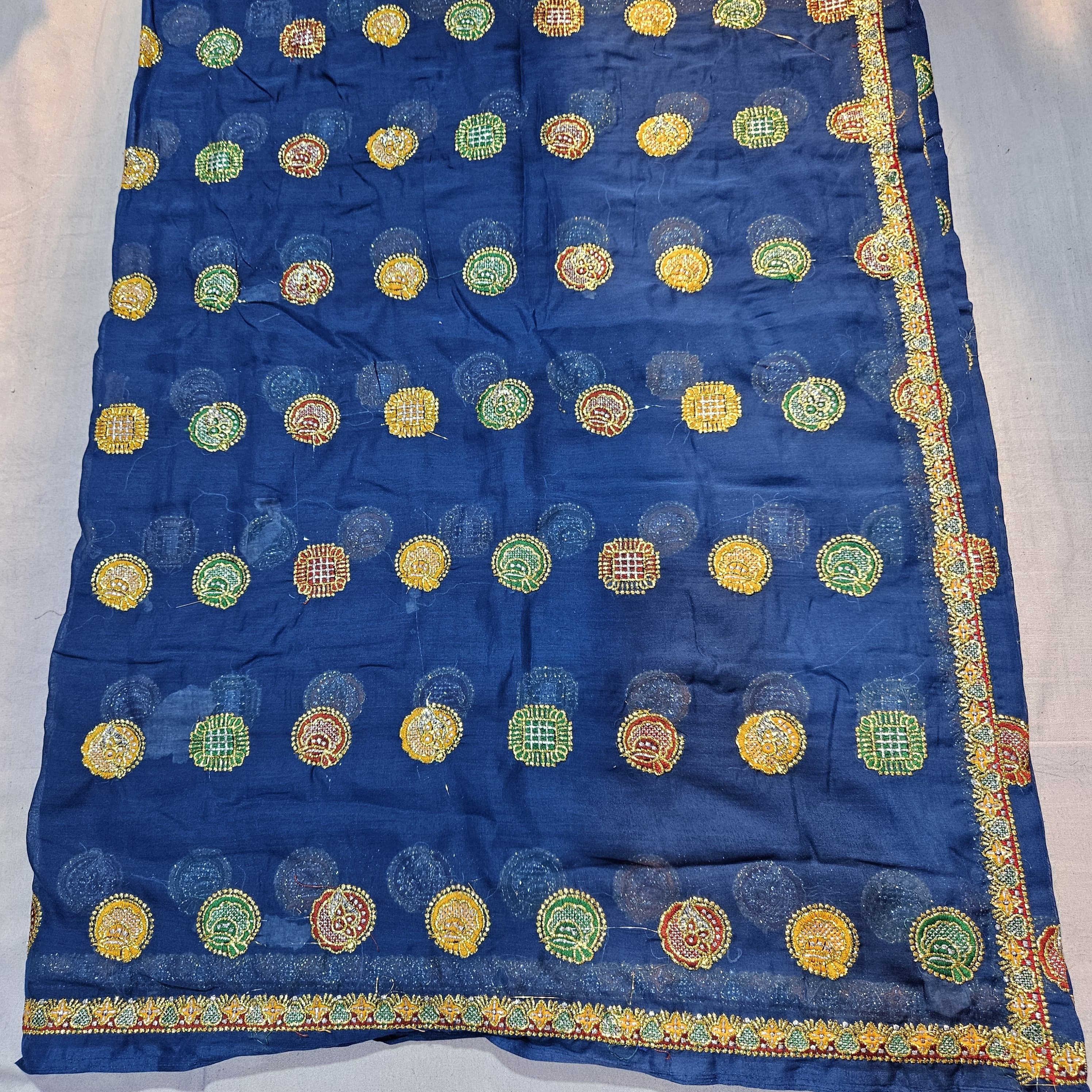 Rajasthani Meenawati Lehenga Choli with Navy Blue Lugdi – Traditional Festive Wear