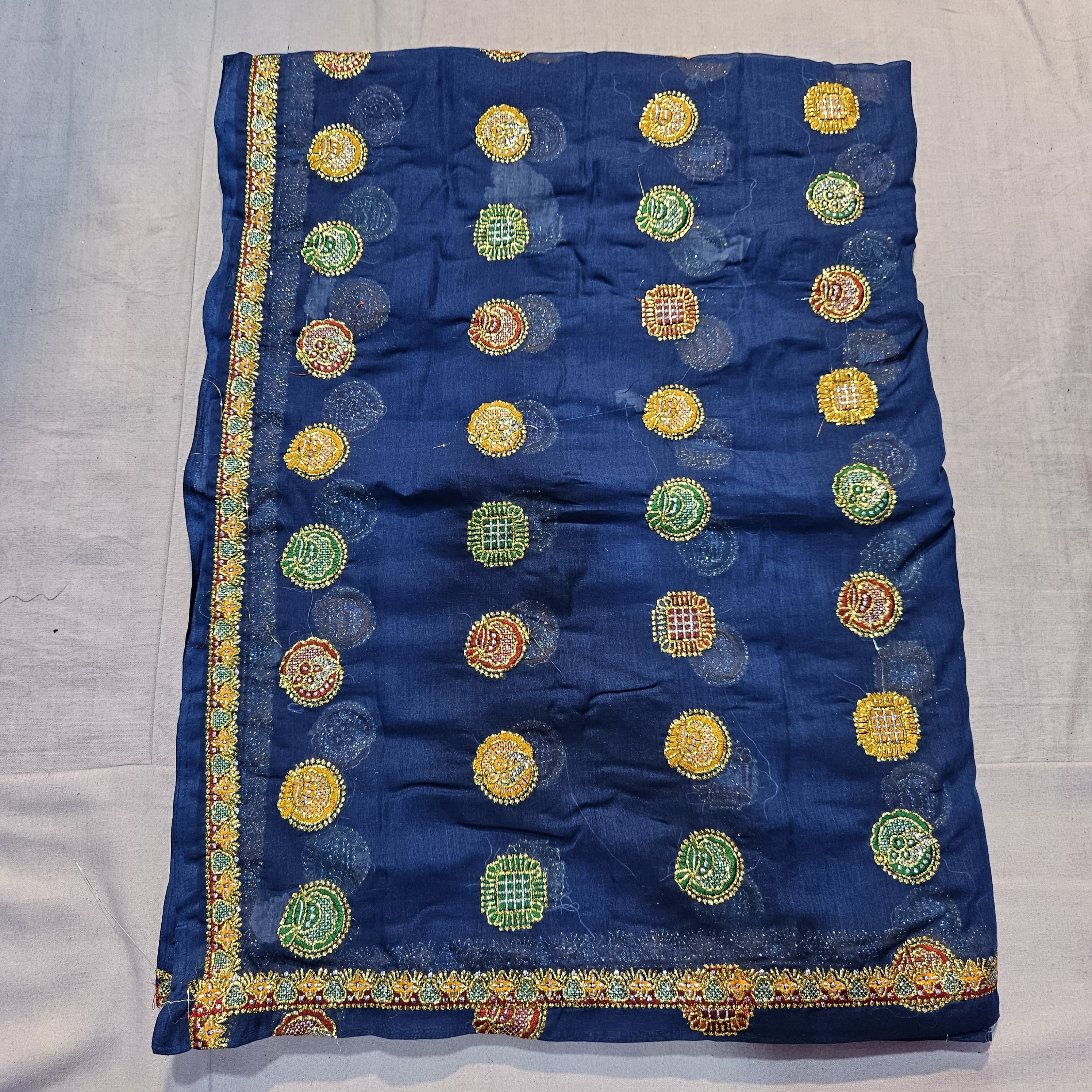 Rajasthani Meenawati Lehenga Choli with Navy Blue Lugdi – Traditional Festive Wear