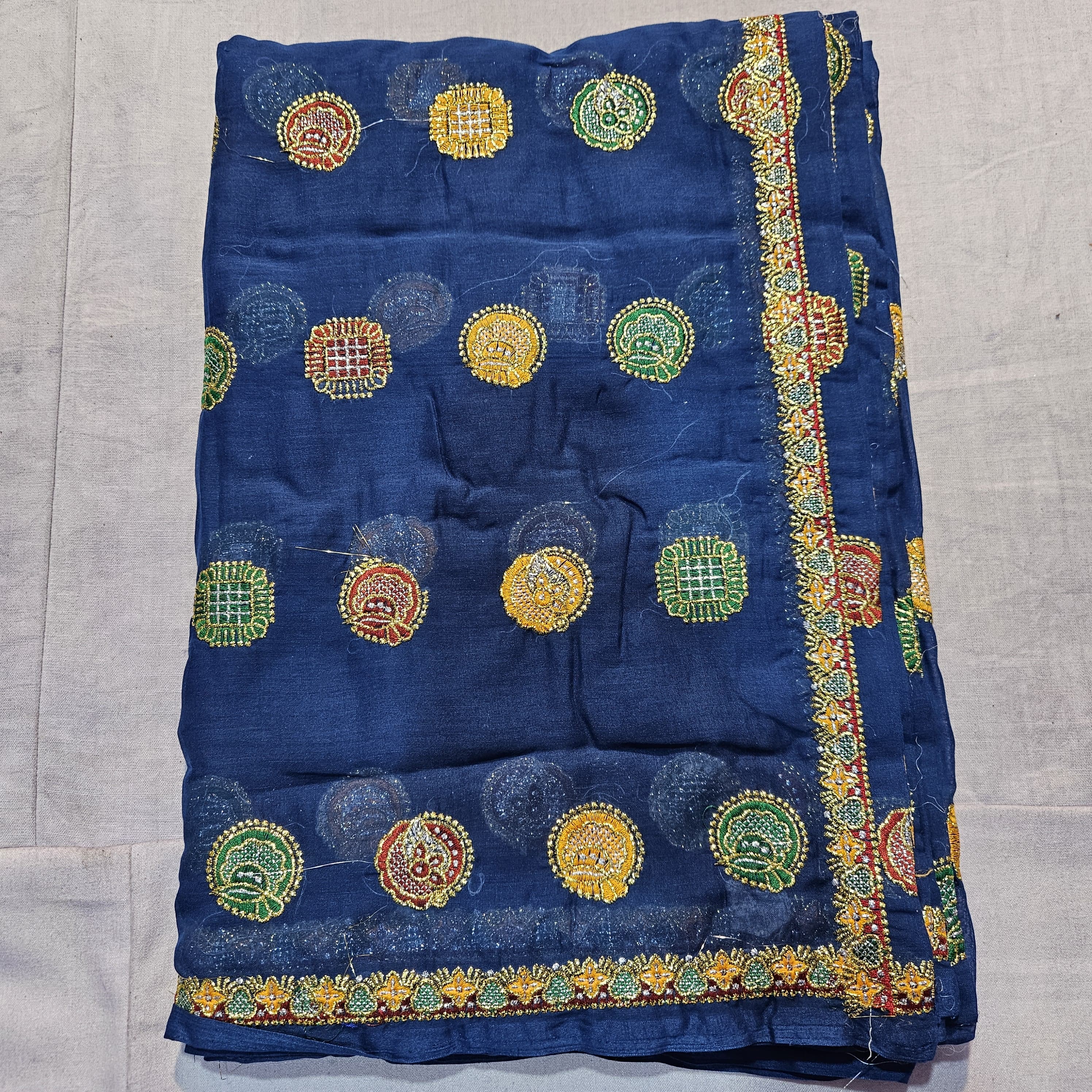 Rajasthani Meenawati Lehenga Choli with Navy Blue Lugdi – Traditional Festive Wear