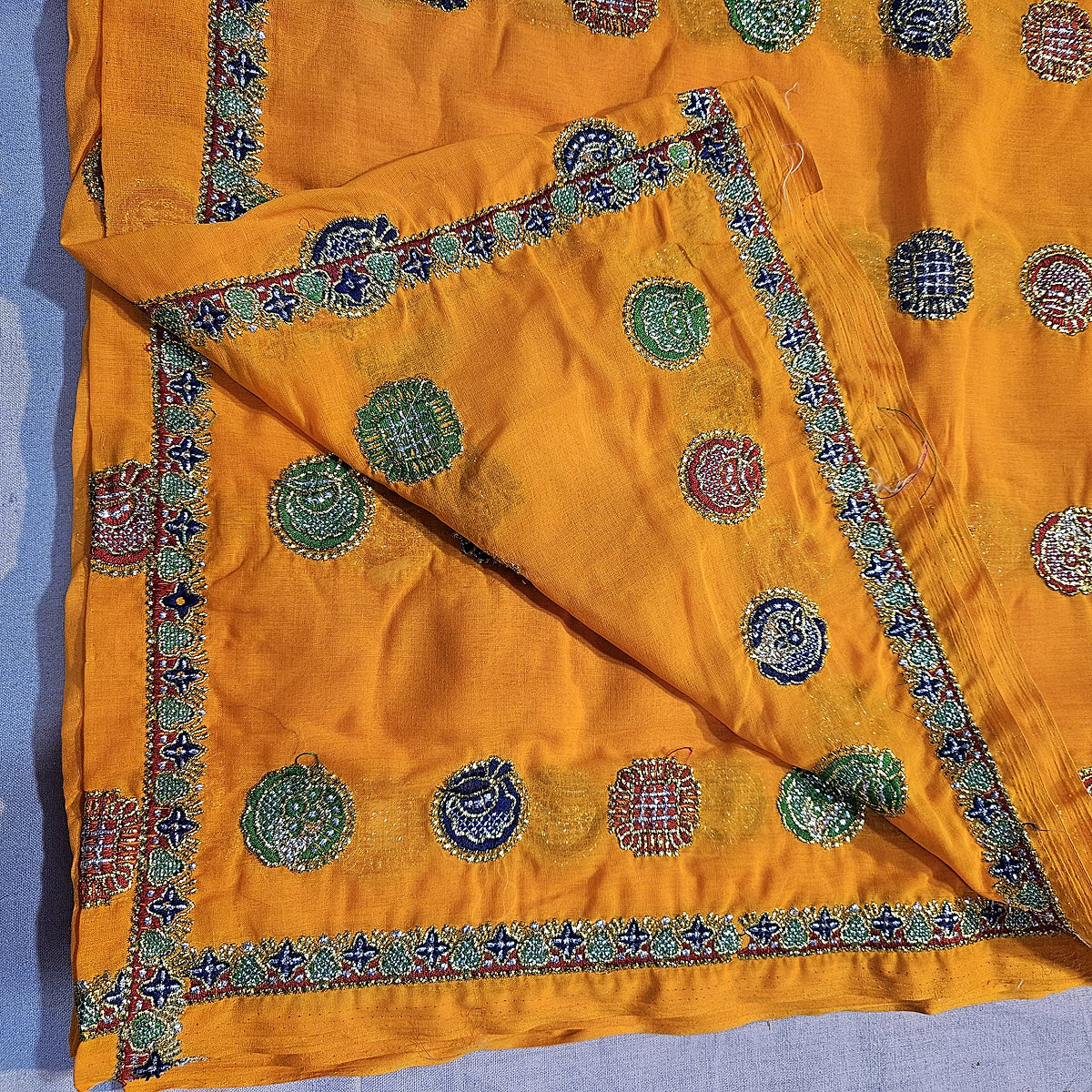 Ethnic Lehenga Choli with Yellow Lugdi – Rajasthani Meenawati Style