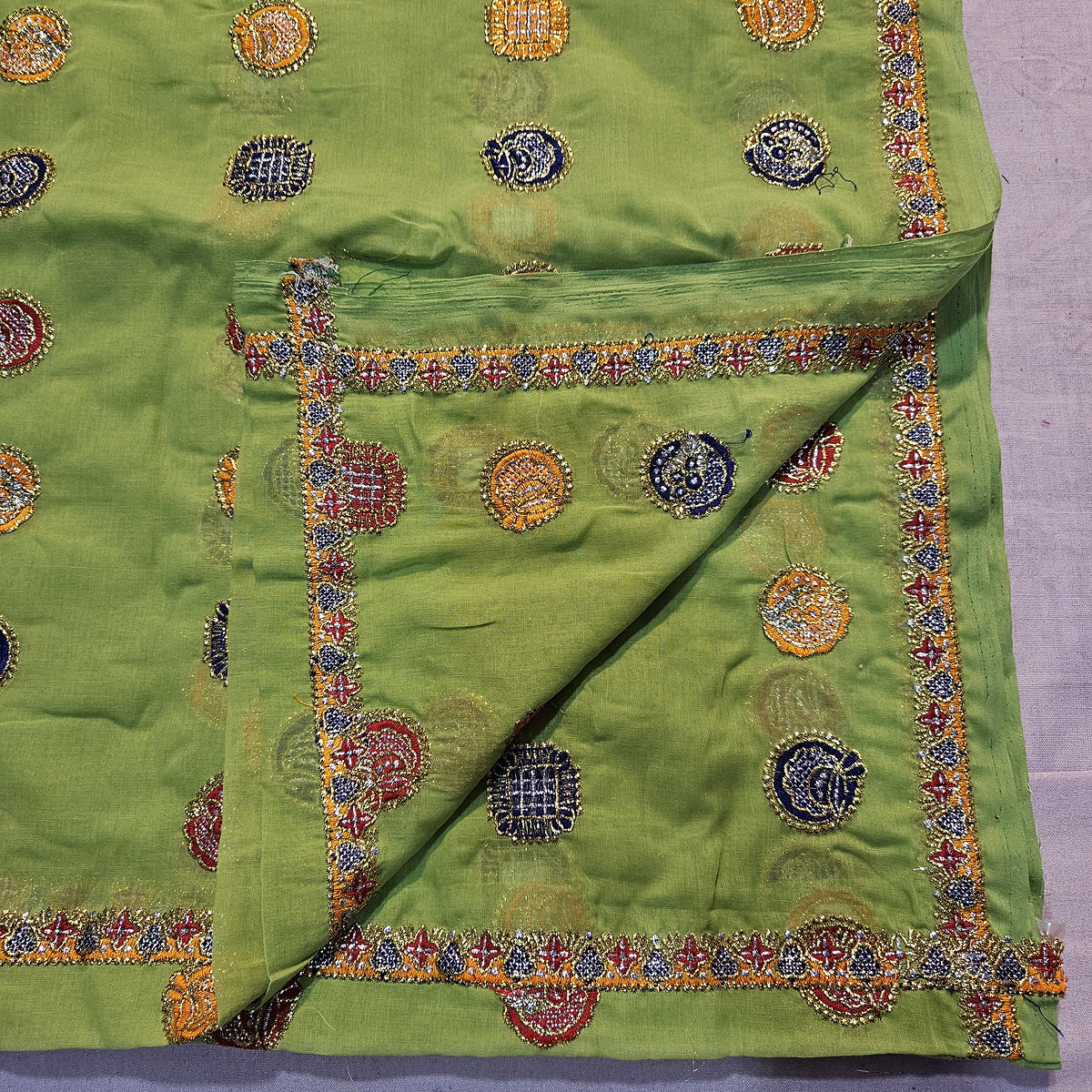 raditional Meenawati Ghagra Choli – Mehandi Color Lugdi , Ethnic Wedding Wear