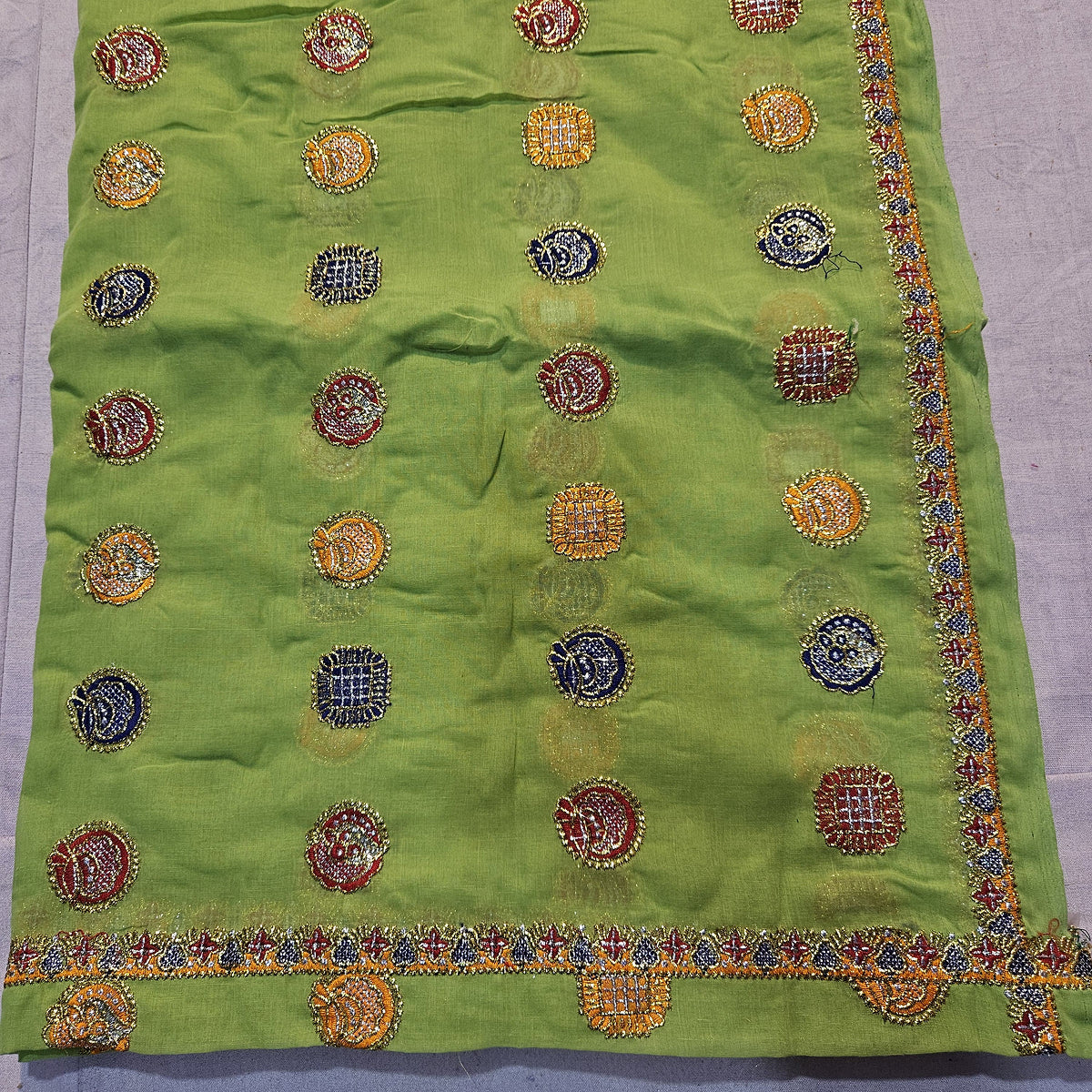 raditional Meenawati Ghagra Choli – Mehandi Color Lugdi , Ethnic Wedding Wear