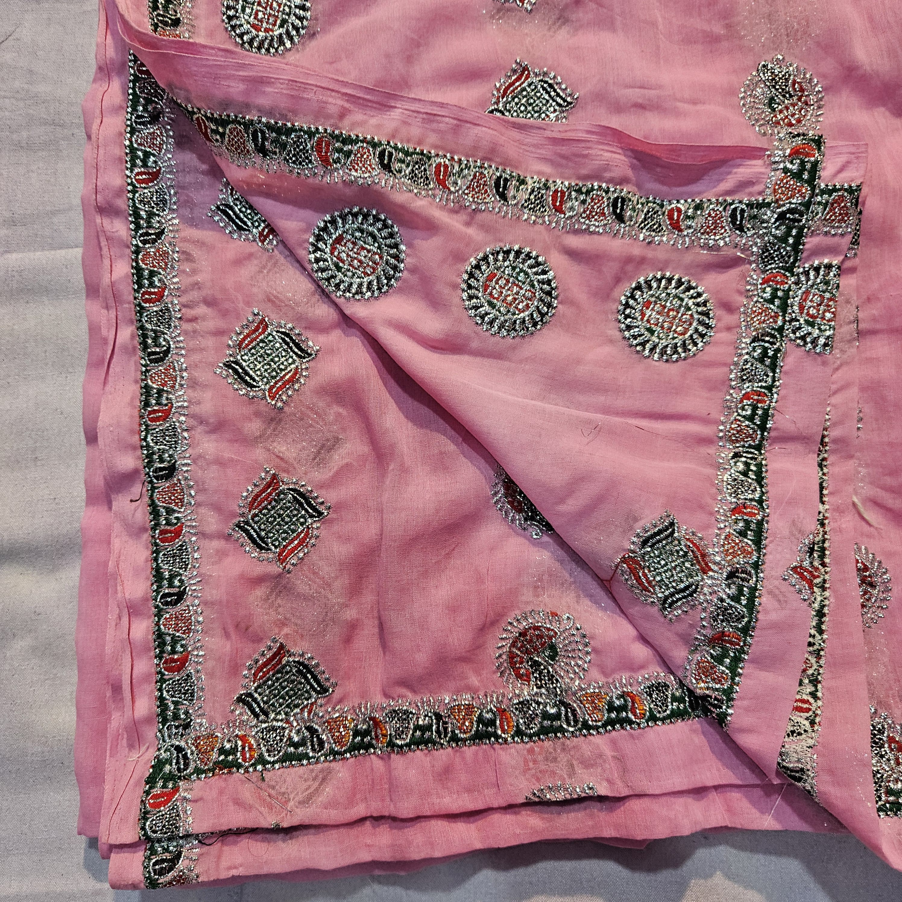 Meenawati Lehenga Choli with Light Pink Lugdi – Rajasthani Festive Outfit
