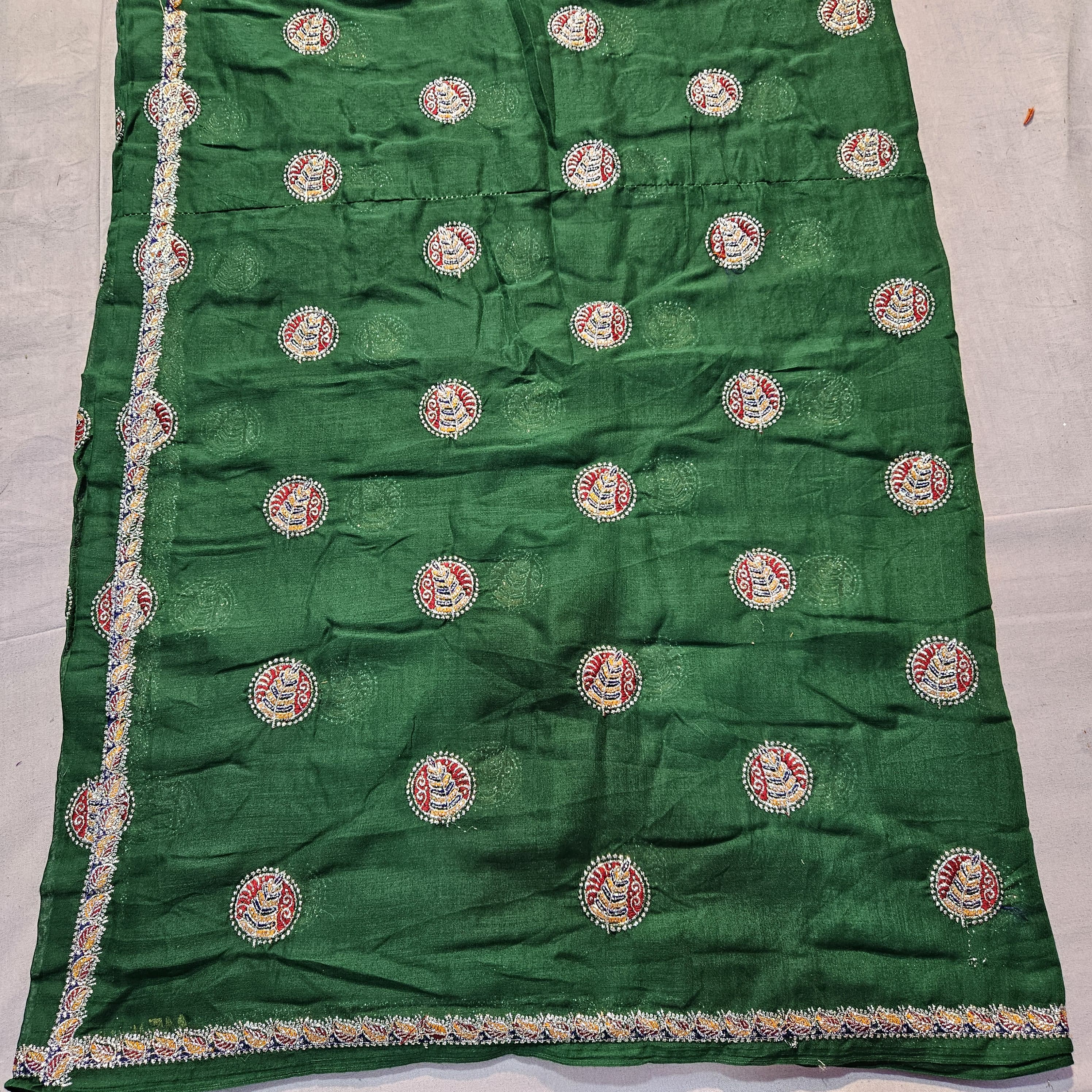 Elegant Green Meenawati Lehenga Choli for Women | Rajasthani Traditional Lugdi Dress