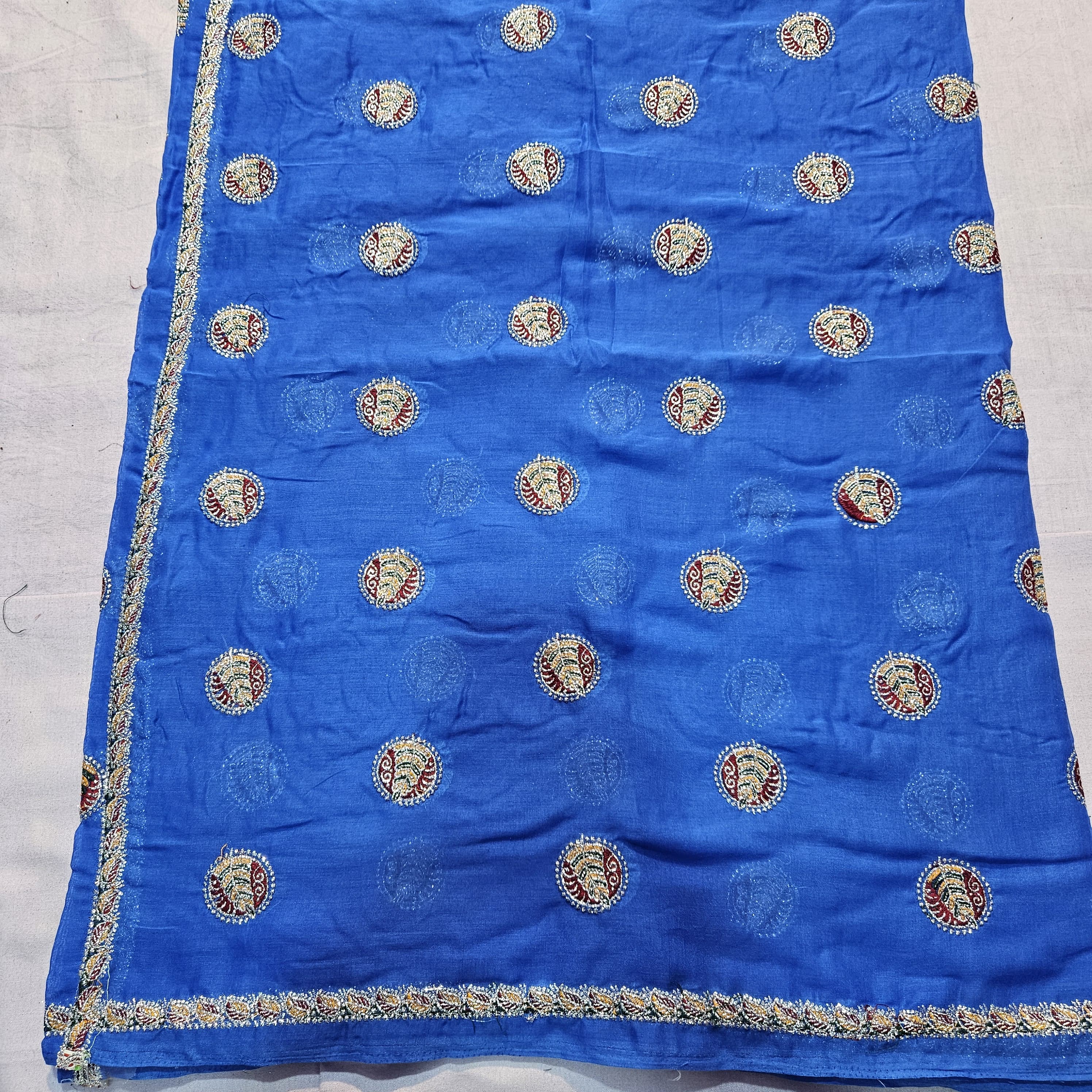 Sky Blue Meenawati Lugdi for Women | Rajasthani Festive & Wedding Wear