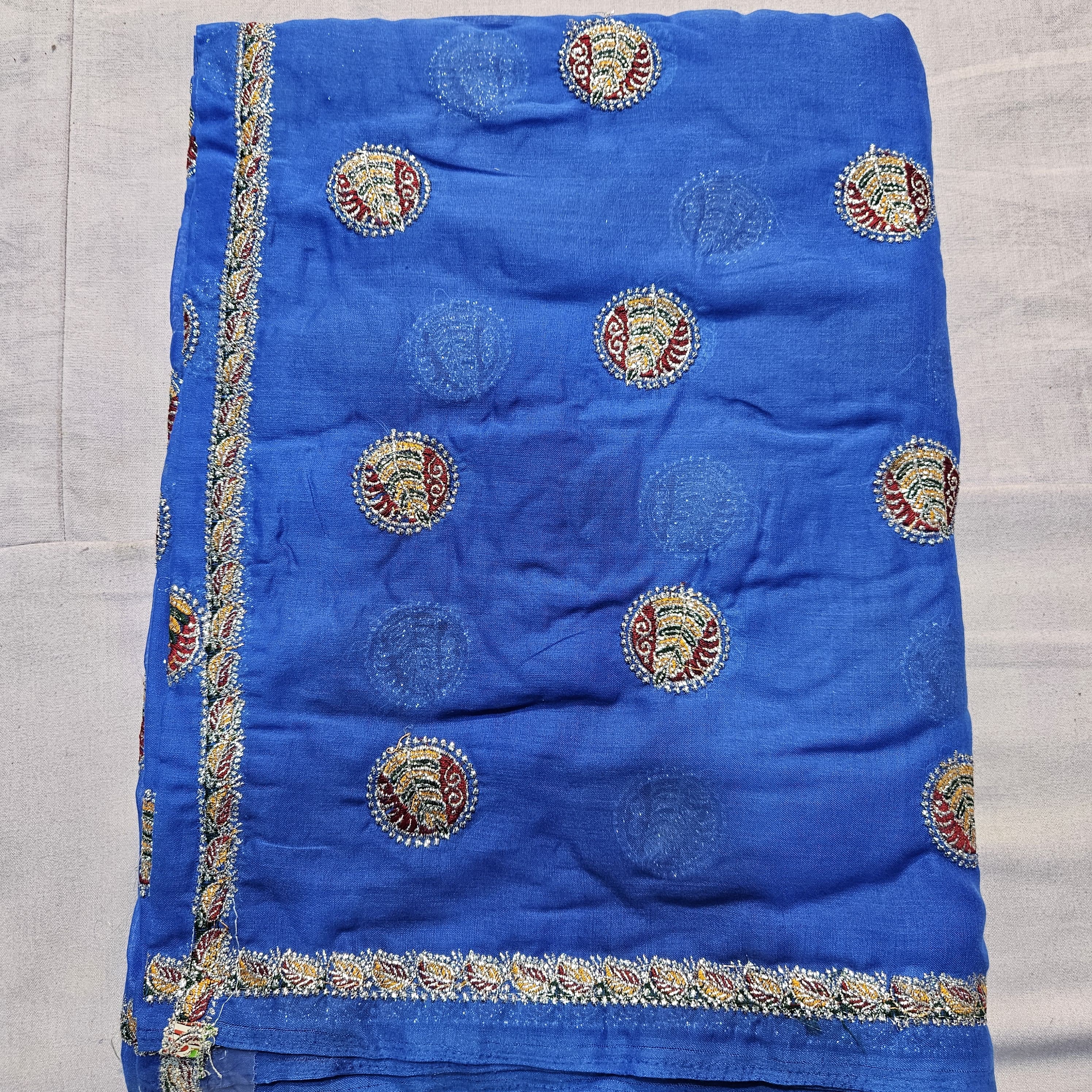 Sky Blue Meenawati Lugdi for Women | Rajasthani Festive & Wedding Wear