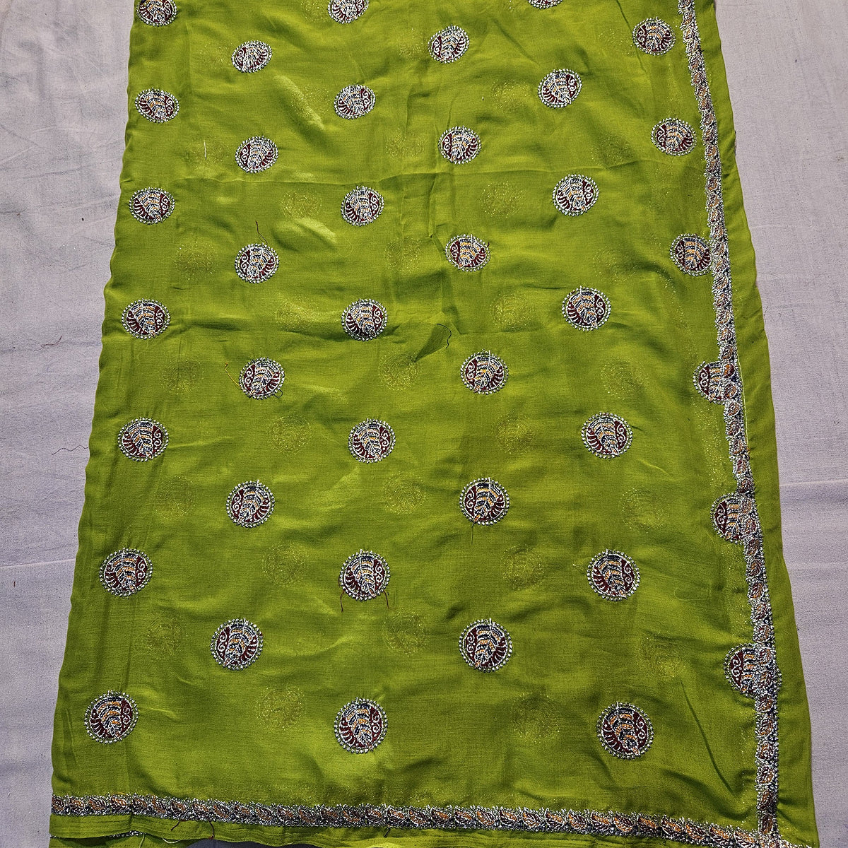 Rajasthani Meenawati Lehenga Choli with Mehandi Color Lugdi – Traditional Ethnic Wedding & Festive Wear