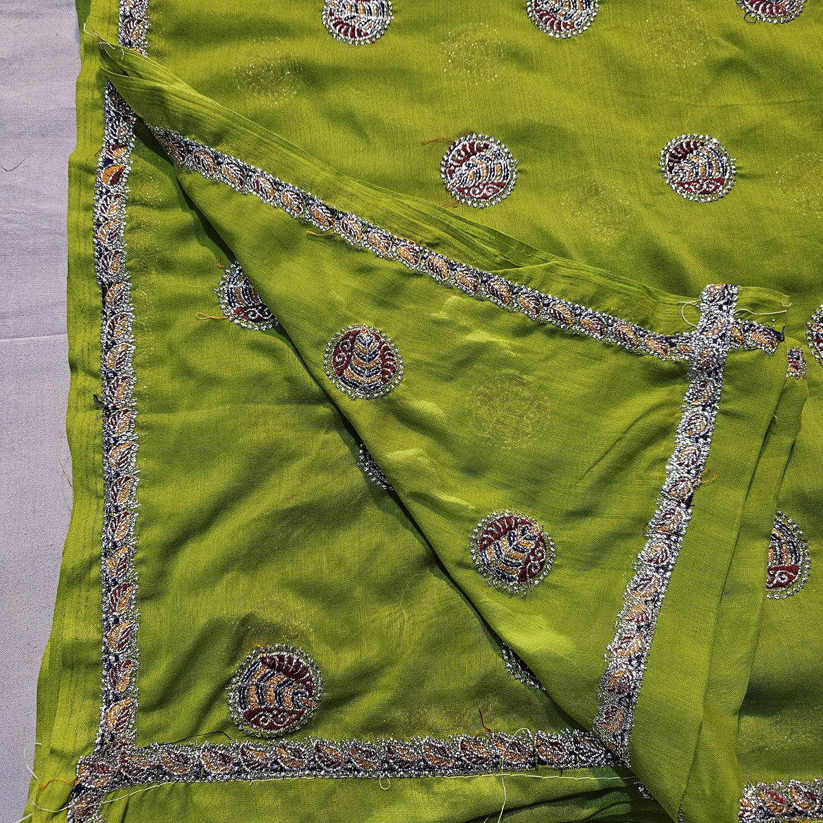 Rajasthani Meenawati Lehenga Choli with Mehandi Color Lugdi – Traditional Ethnic Wedding & Festive Wear