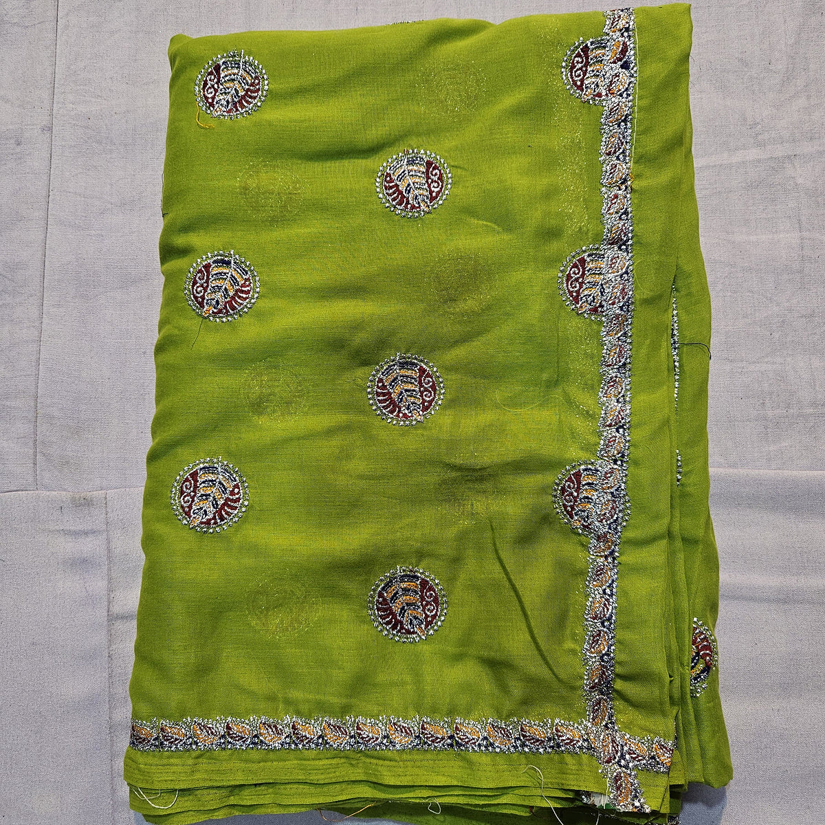 Rajasthani Meenawati Lehenga Choli with Mehandi Color Lugdi – Traditional Ethnic Wedding & Festive Wear