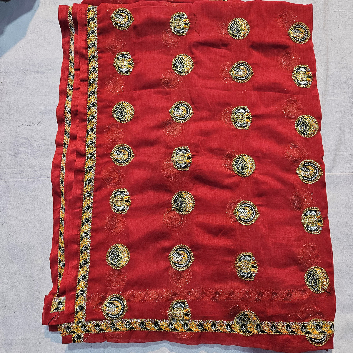 Rajasthani Meenawati Lehenga with Red Lugdi – Ethnic Festive Wear