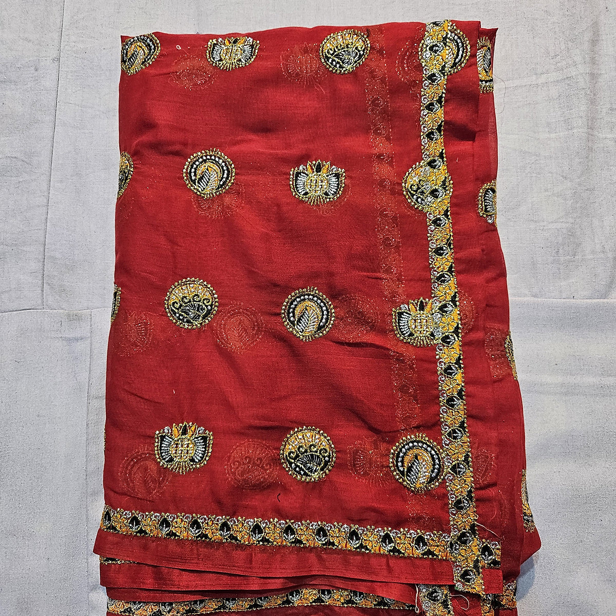 Rajasthani Meenawati Lehenga with Red Lugdi – Ethnic Festive Wear