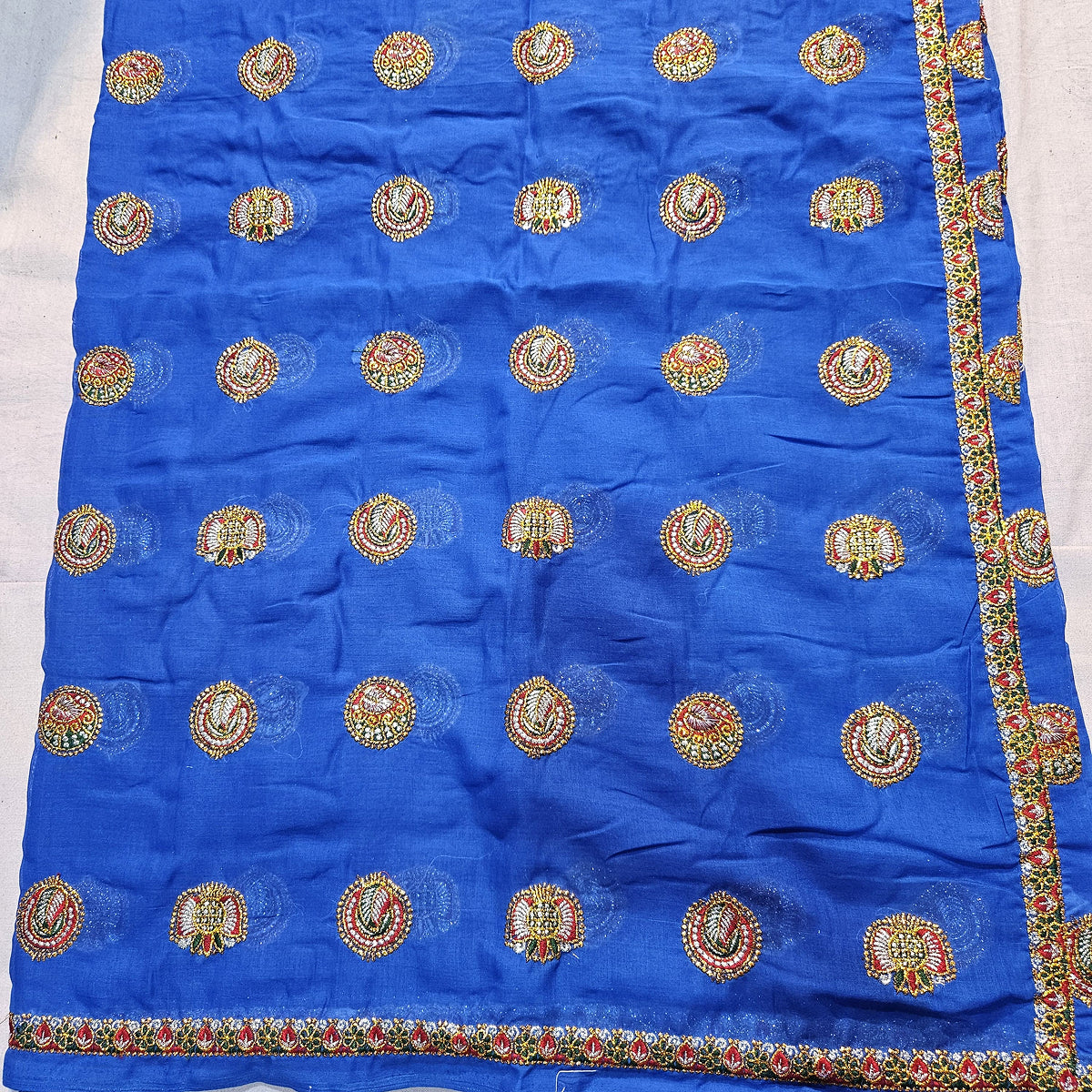 Ethnic Rajasthani Lehenga Choli – Blue Lugdi Festival Outfit