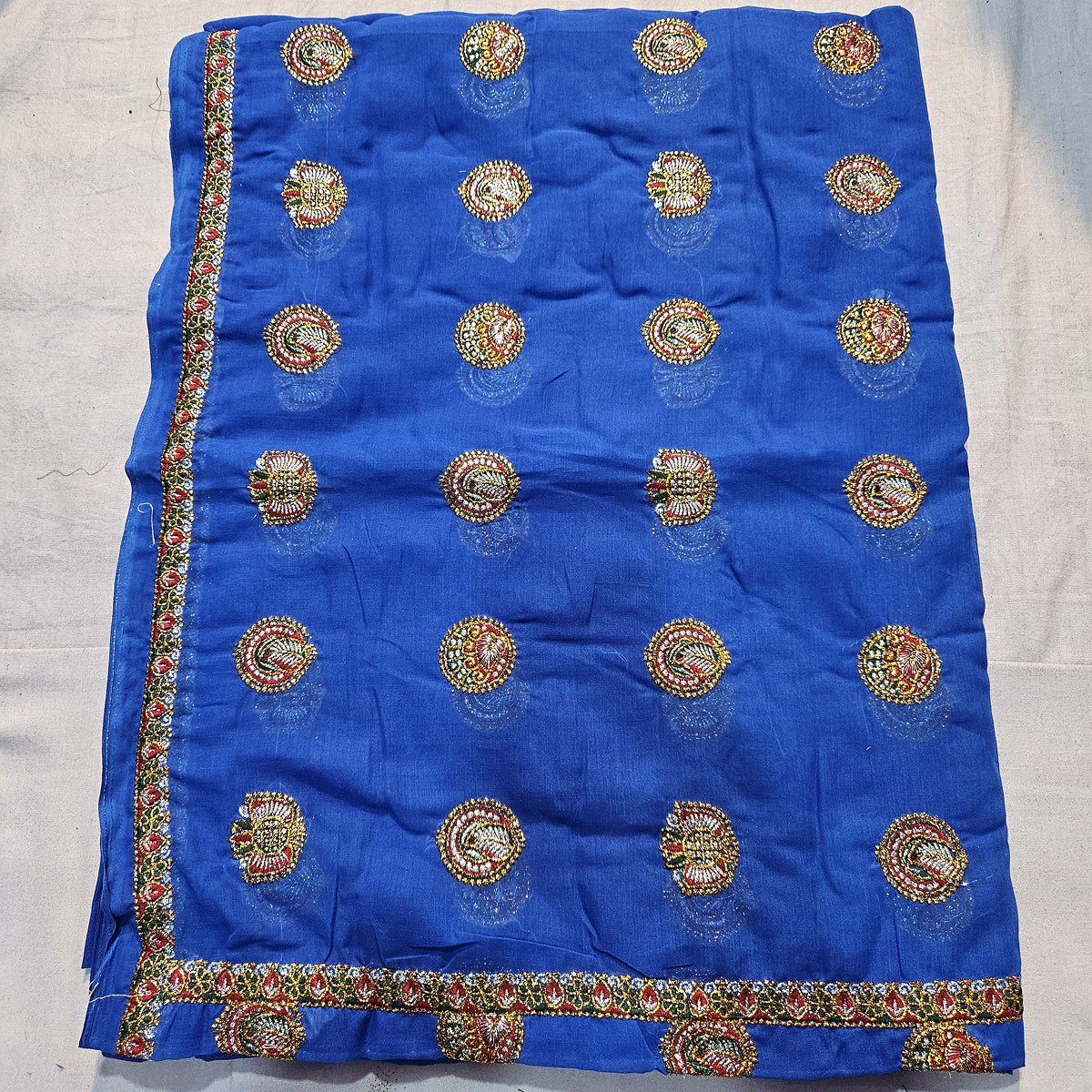 Ethnic Rajasthani Lehenga Choli – Blue Lugdi Festival Outfit