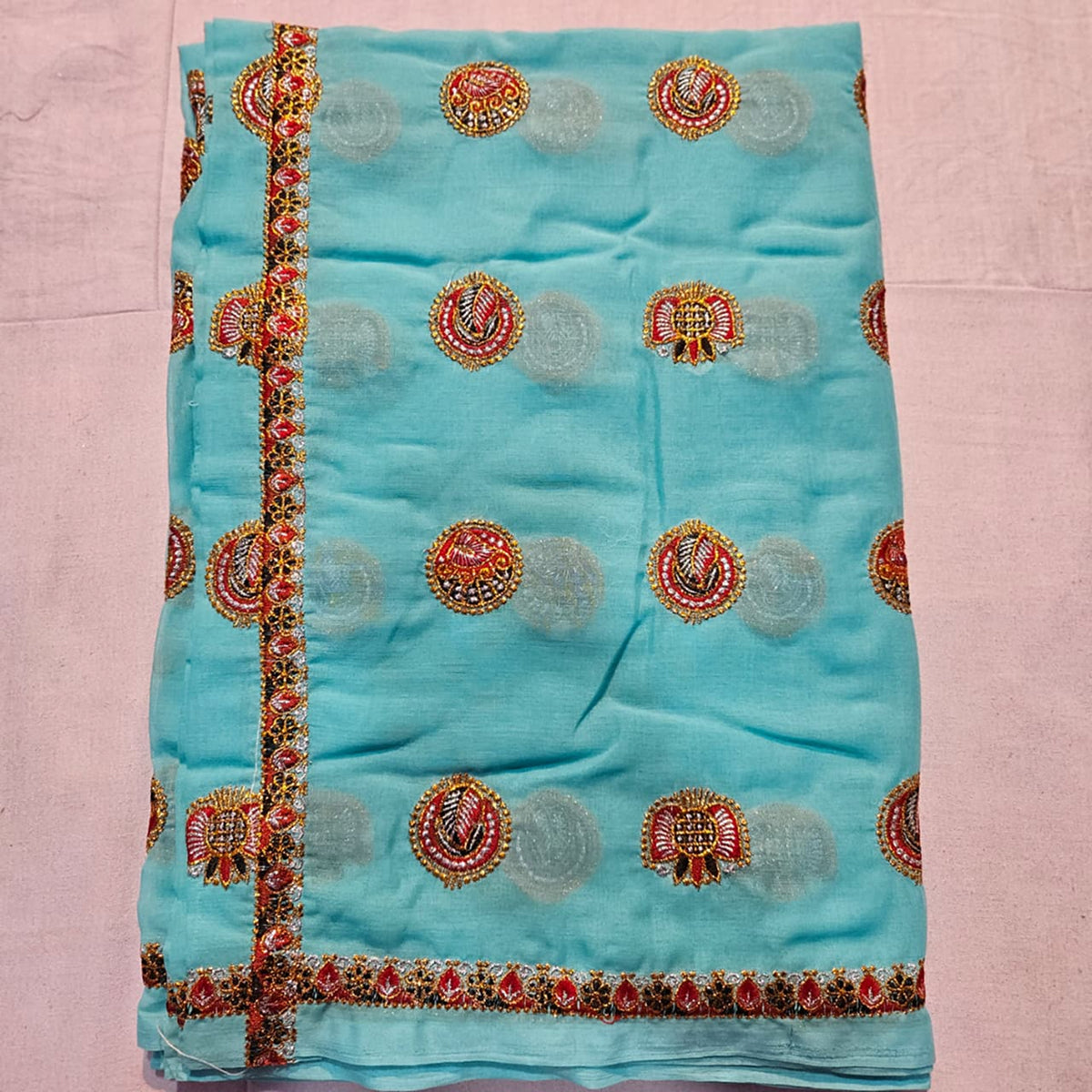 Rajasthani Meenawati Lehenga Choli for Women with Sky Blue Lugdi Lugdi – Traditional Ethnic Wedding & Festive Ghagra Choli