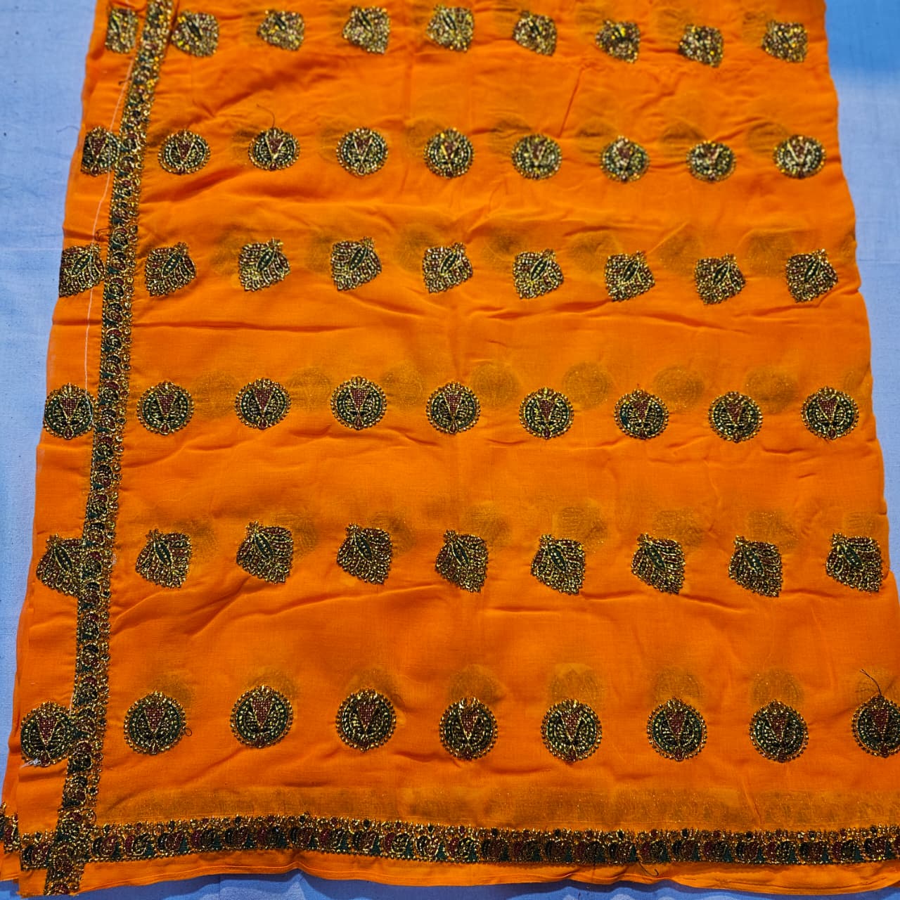 Yellow Festive Meenawati Lugdi | Rajasthani Lugdi Dupatta Outfit