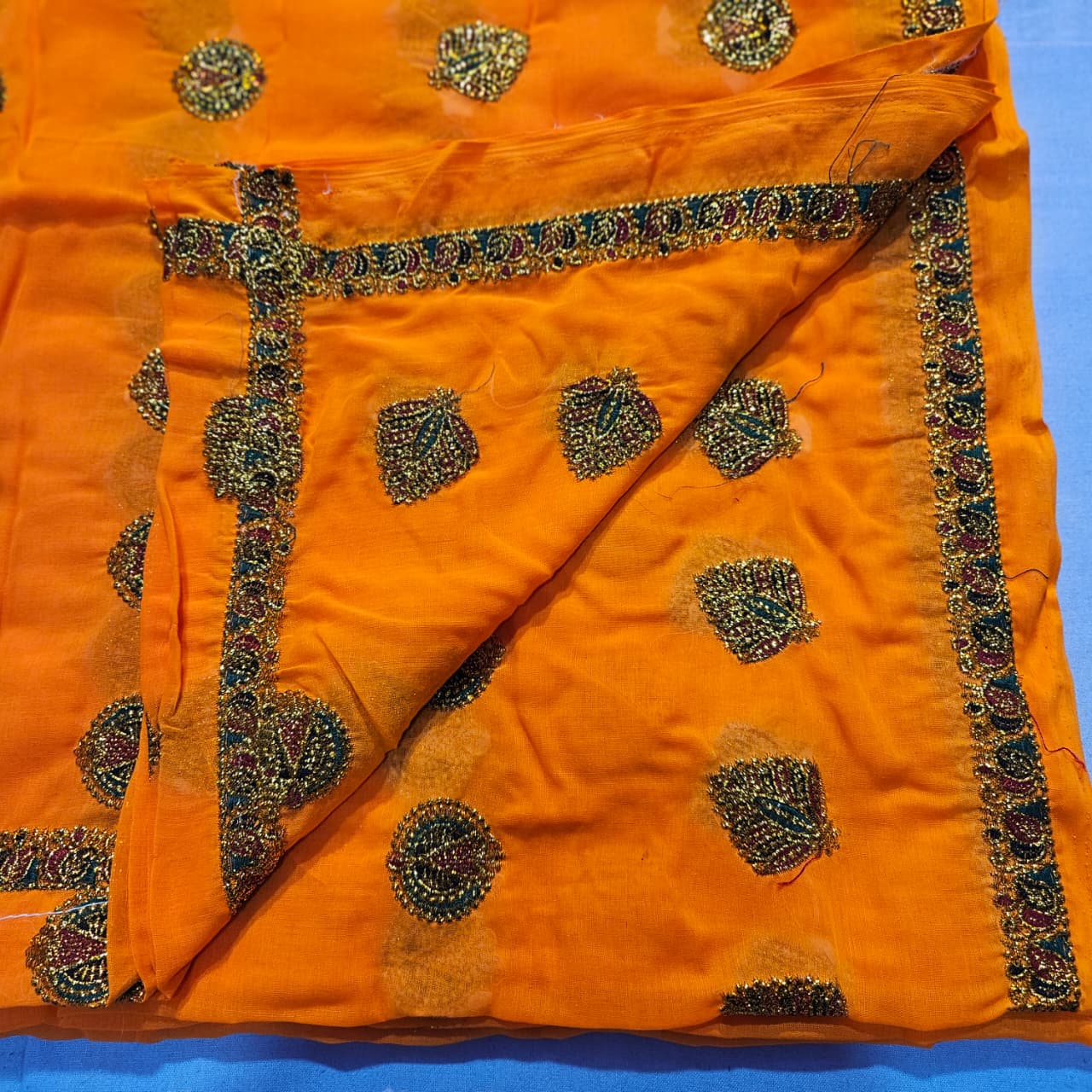 Yellow Festive Meenawati Lugdi | Rajasthani Lugdi Dupatta Outfit