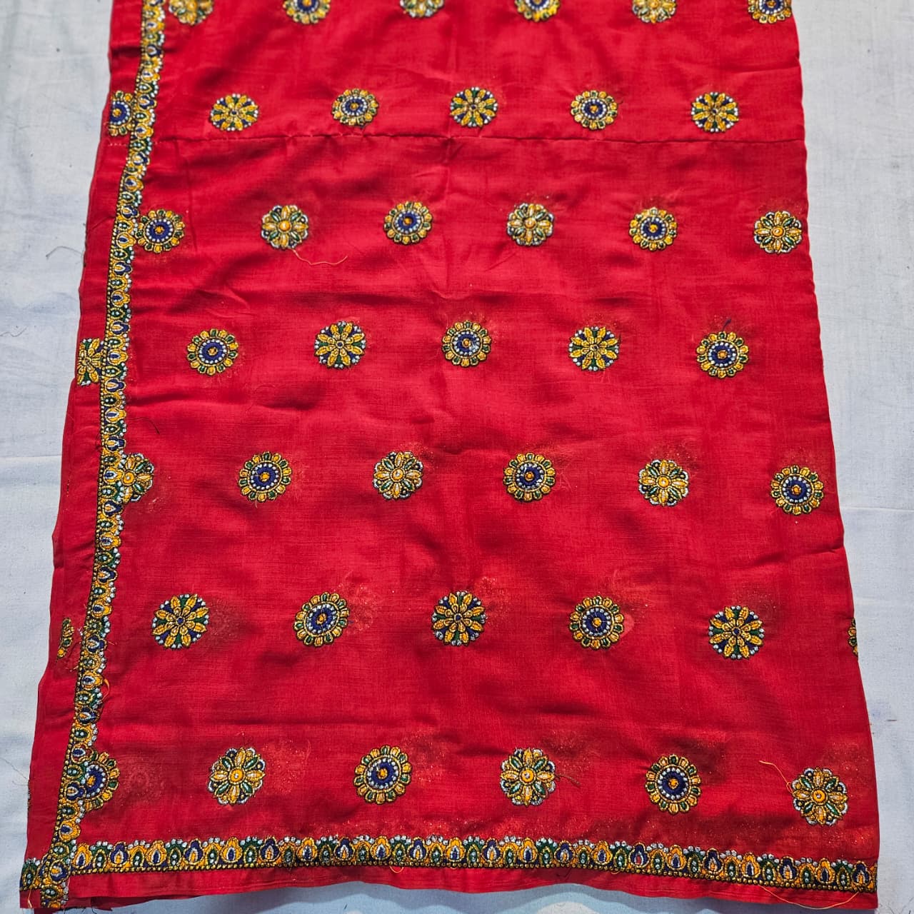 Traditional Red Meenawati Lugdi/Choli | Rajasthani Festive Dress