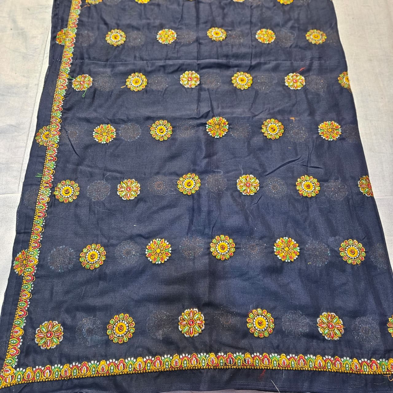 Rajasthani Navy Blue Meenawati Dress | Traditional Lugdi Lehenga Choli