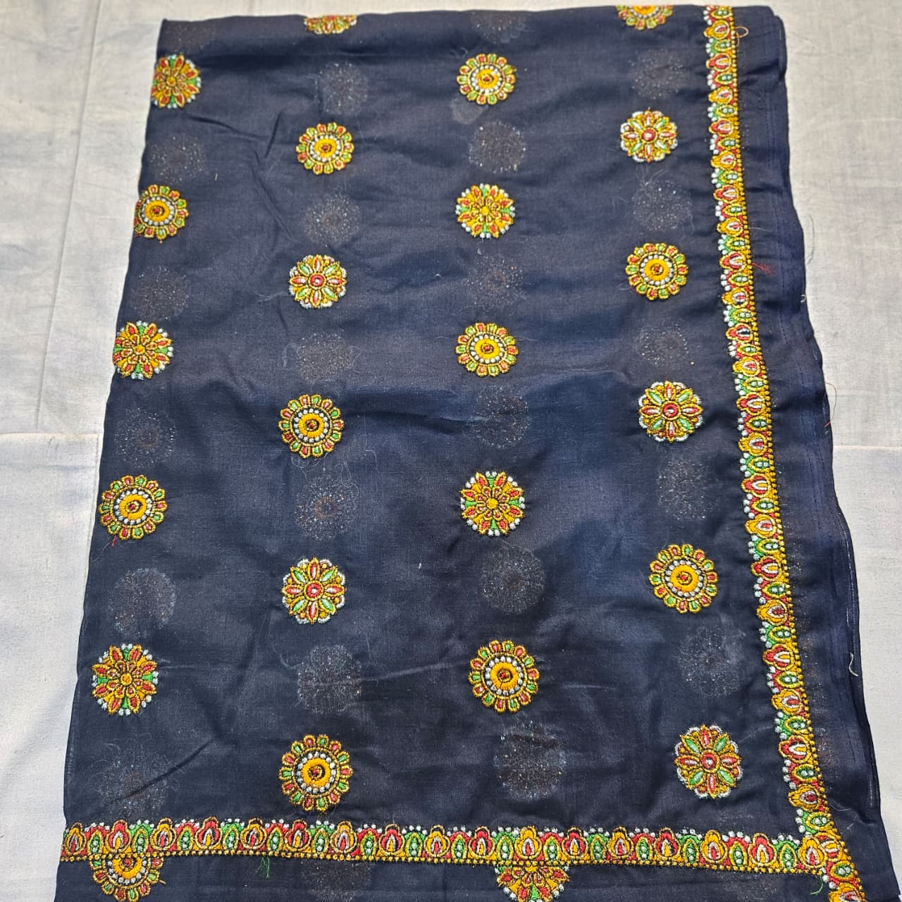 Rajasthani Navy Blue Meenawati Dress | Traditional Lugdi Lehenga Choli
