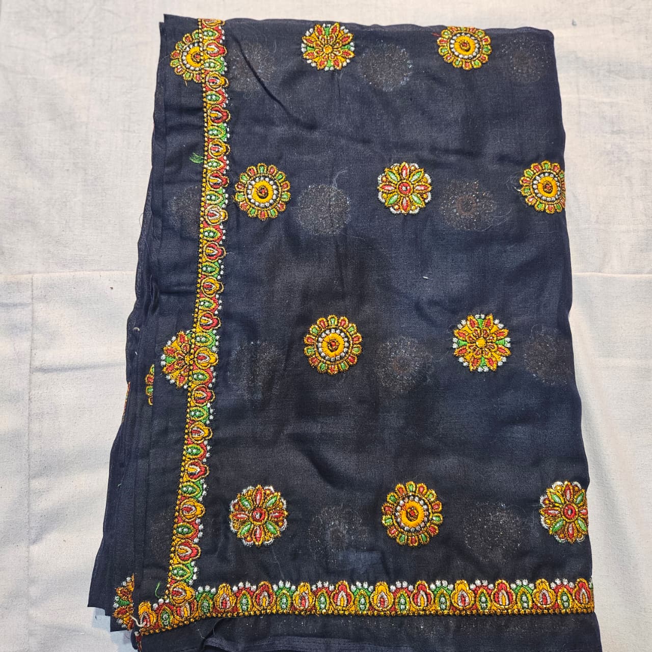 Rajasthani Navy Blue Meenawati Dress | Traditional Lugdi Lehenga Choli