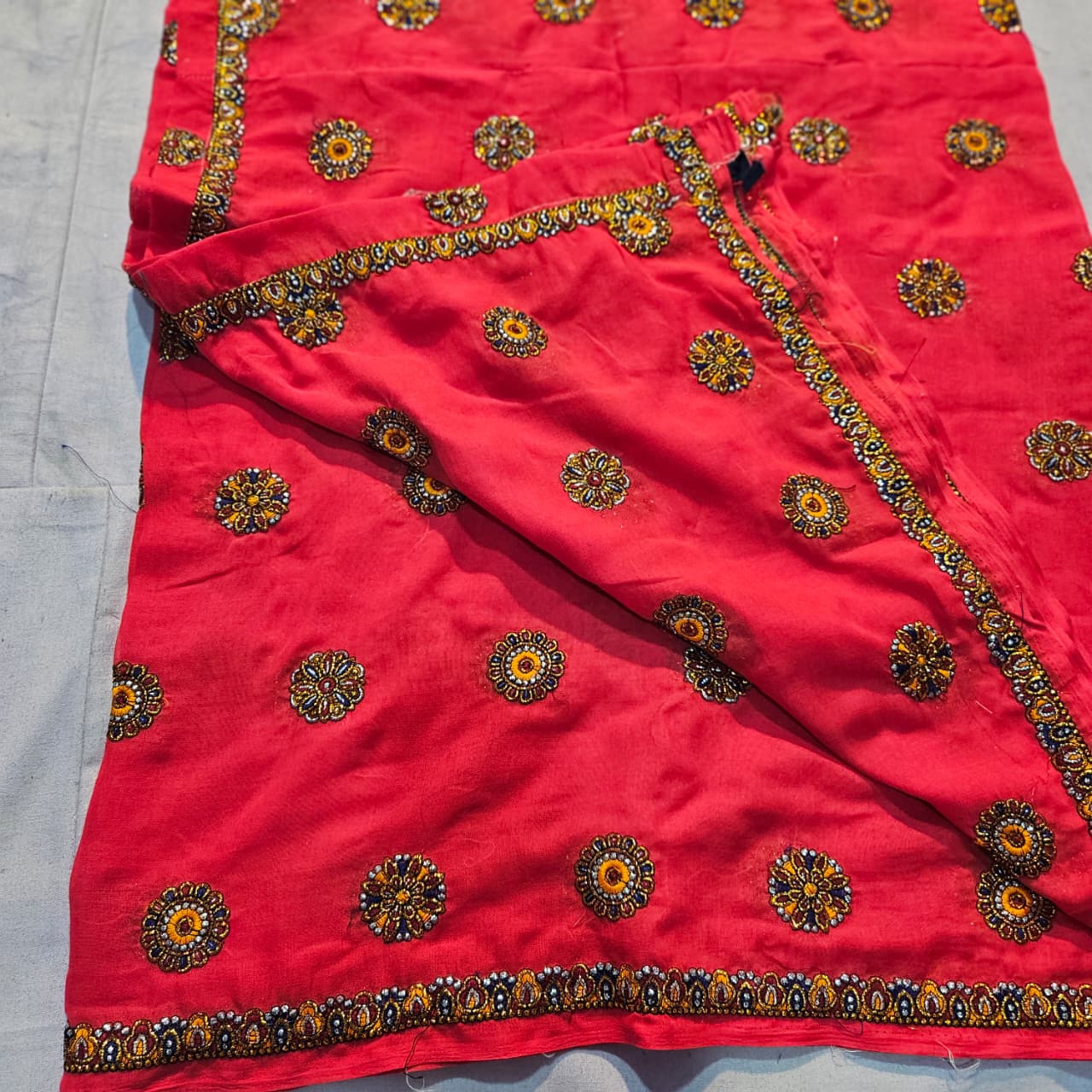 Red Traditional Meenawati Lugdi| Ethnic Wedding Wear