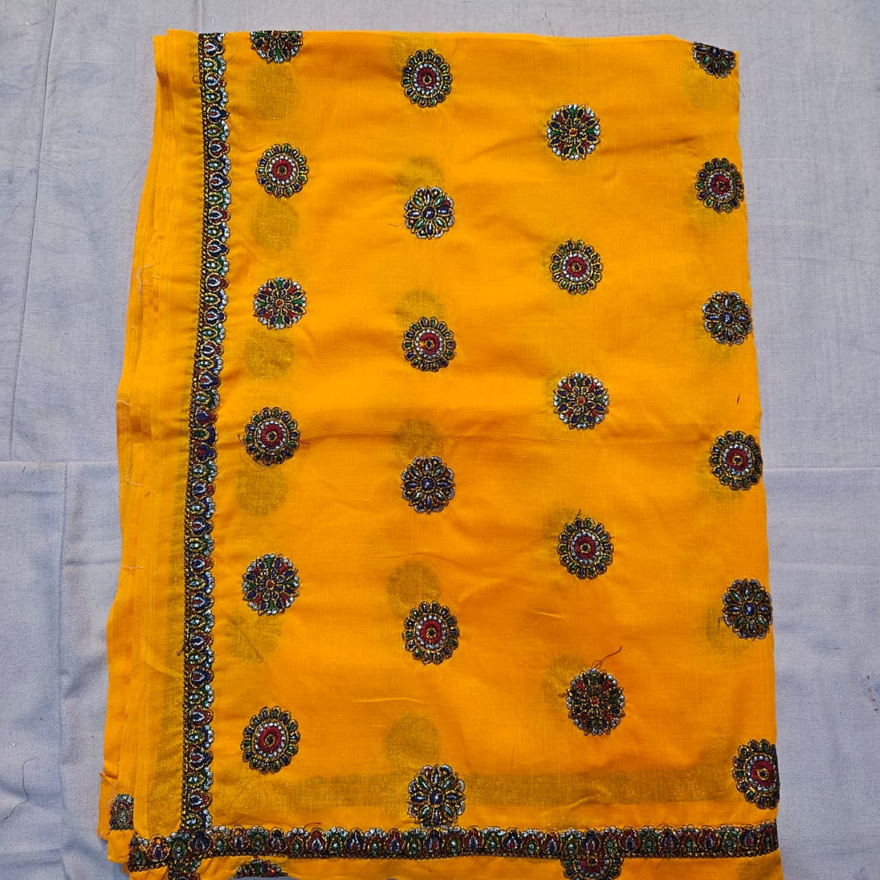 Yellow Rajasthani Meenawati Lehenga Choli | Traditional Lugdi Dupatta & Festive Wear