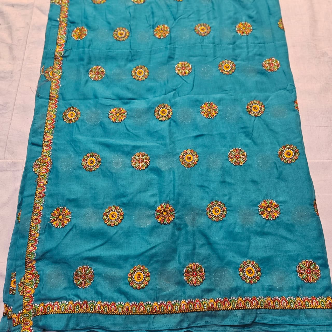 Sky Blue Rajasthani Meenawati Lehenga Choli – Traditional Lugdi Dress for Women