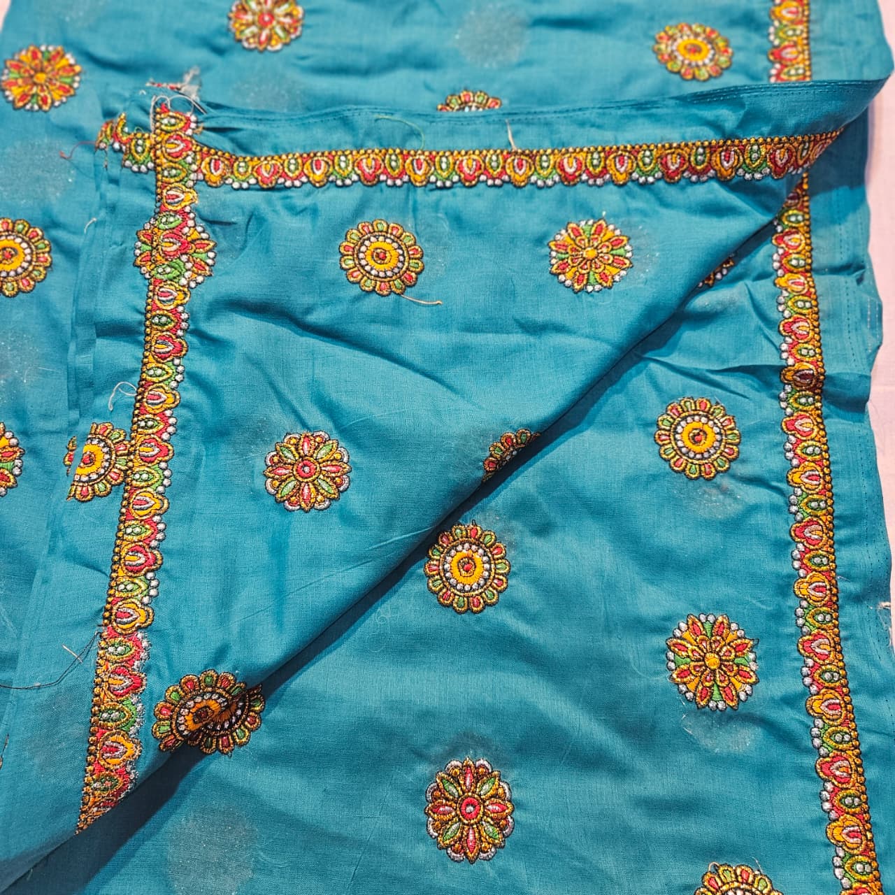 Sky Blue Rajasthani Meenawati Lehenga Choli – Traditional Lugdi Dress for Women