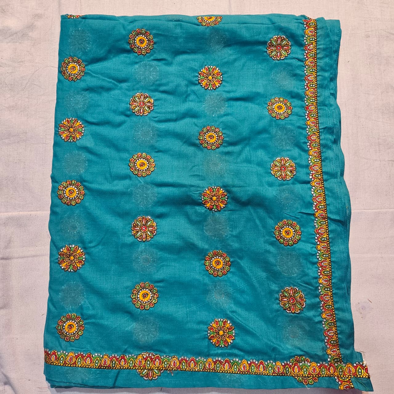 Sky Blue Rajasthani Meenawati Lehenga Choli – Traditional Lugdi Dress for Women